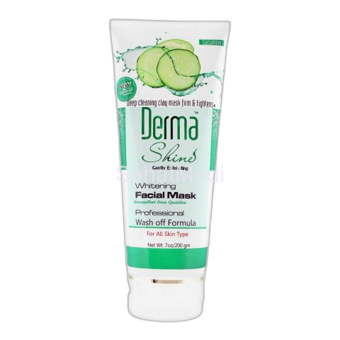Derma Shine Gently Exfoliating Cucumber Whitening Facial Mask, For All Skin Types, 200g