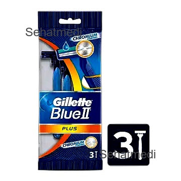 Gillette Blue Ii Plus Shaving Razor Bag Of 3