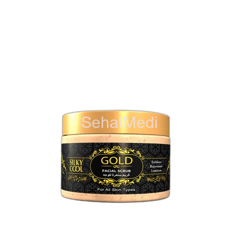 Silky Cool Gold Facial Scrub, All Skin Types, 350ml