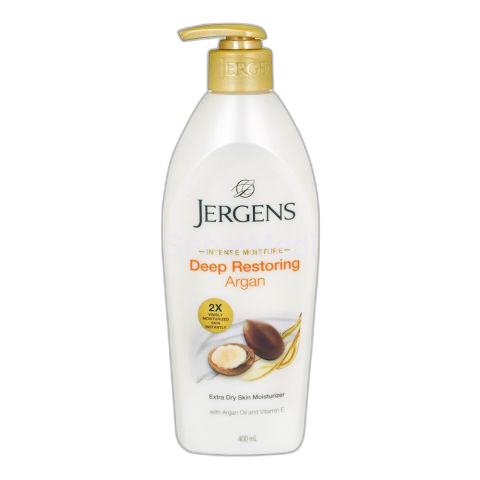 Jergens Deep Restoring Argan Body Lotion, For Extra Dry Skin, 400ml