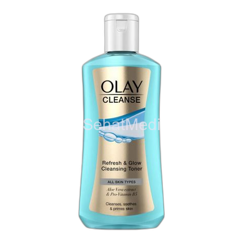 Olay Cleanse Refresh & Glow Cleansing Toner, For All Skin Types, Aloe Vera + Pro-Vitamin B5, 200ml