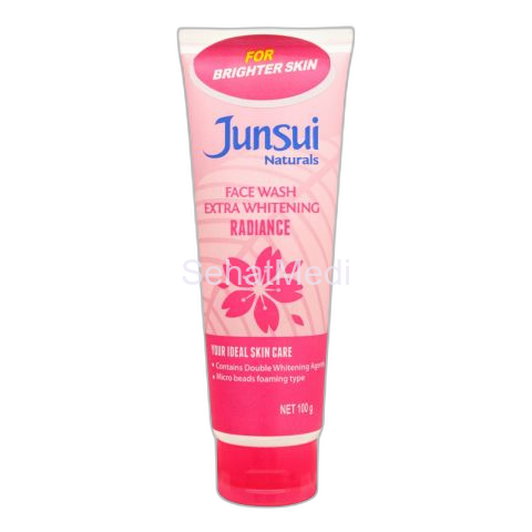 Junsui Radiance Face Wash With Extra Whitening, 100g