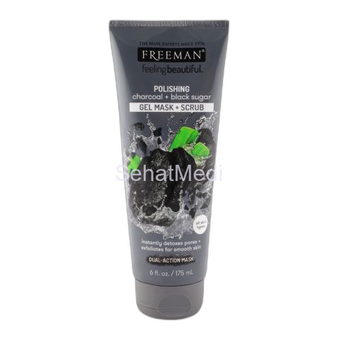 Freeman Charcoal & Black Sugar Polish Mask 175ml