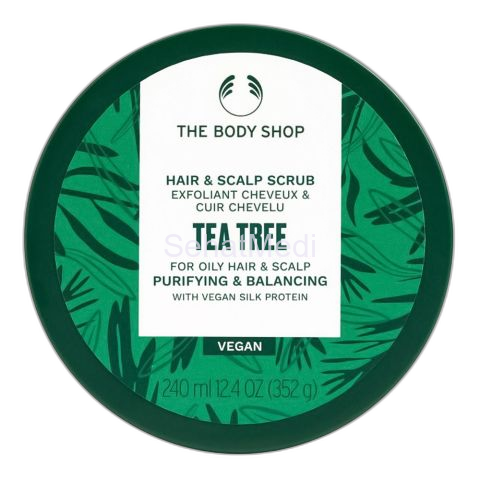 The Body Shop Tea Tree Vegan Hair & Scalp Scrub, For Oily Hair & Scalp, 240ml