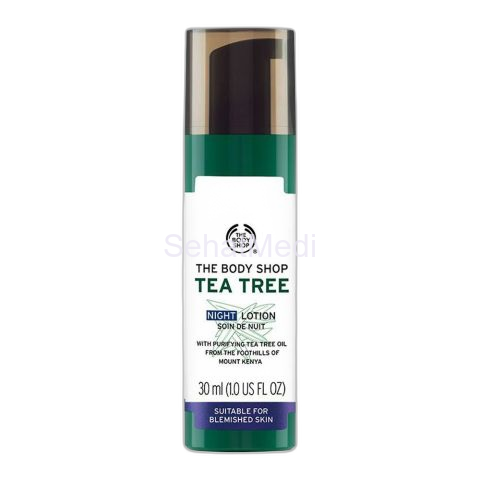 The Body Shop Tea Tree Night Lotion, Suitable for Blemished Skin, 30ml