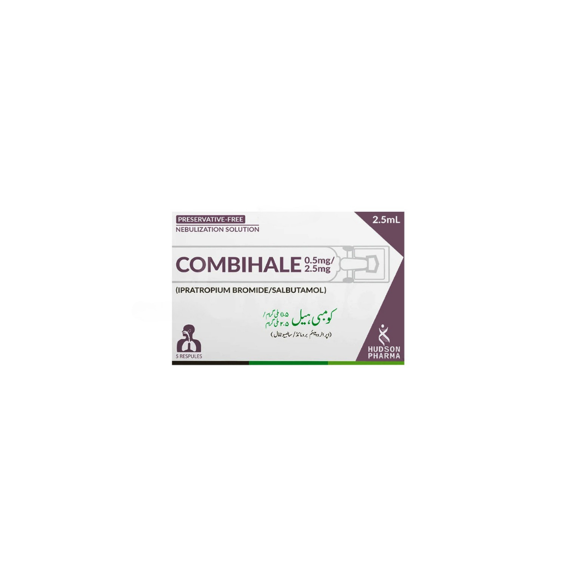 Combihale 0.5mg+2.5mg/2.5ml Nebulizer Solution