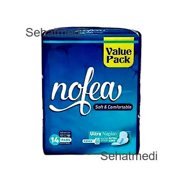 Nofea Ultra Sanitary Napkin Extra Long 14Pcs