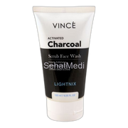 Vince Activated Charcoal Lightnix Scrub Face Wash, Paraben Free, Removes Blackheads, 120ml