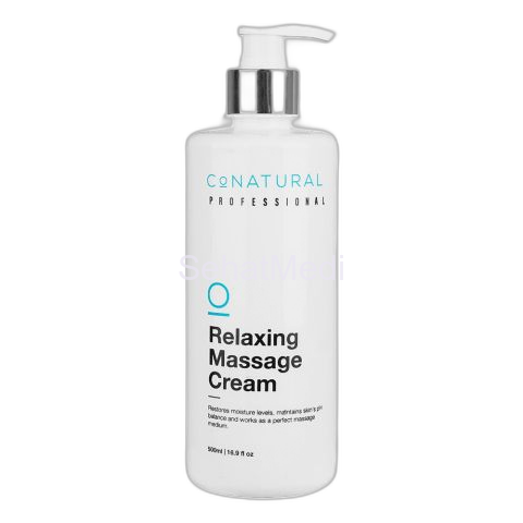 CoNatural Professional Relaxing Massage Cream, Restores moisture levels, 500ml