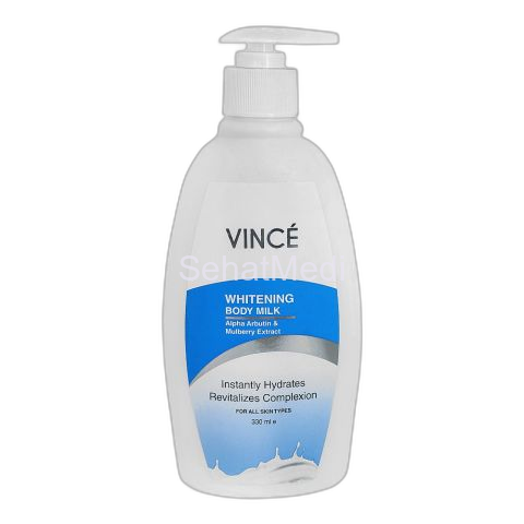 Vince Alpha Arbutin Whitening Body Milk, For All Skin Types, 300ml