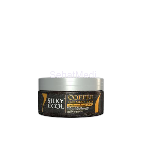 Silky Cool Coffee Face & Body Scrub, For All Skin Types, 200ml