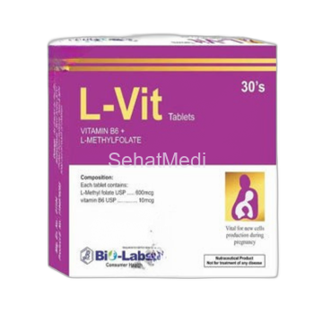 L-Vit Vitamin B6 + L-Methylfolate Tablets