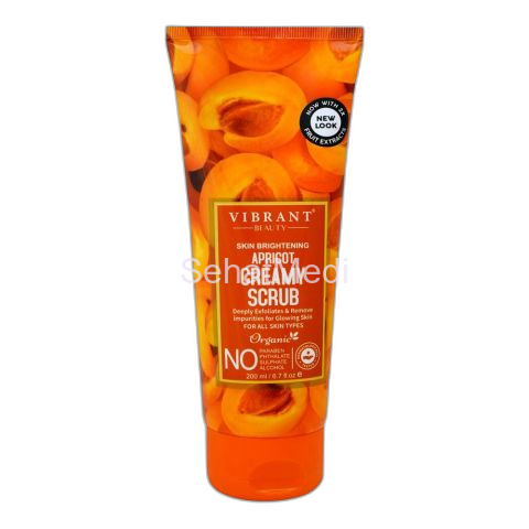 Vibrant Beauty Brightening Apricot Hydrating Creamy Scrub, For All Skin Types, 200ml